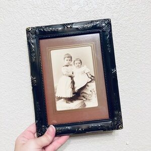 Vintage Antique Victorian Era Sepia Portrait Photograph Victorian Children